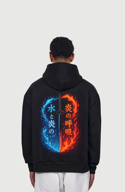 Tanjiro Dual Breathing Oversized Hoodie