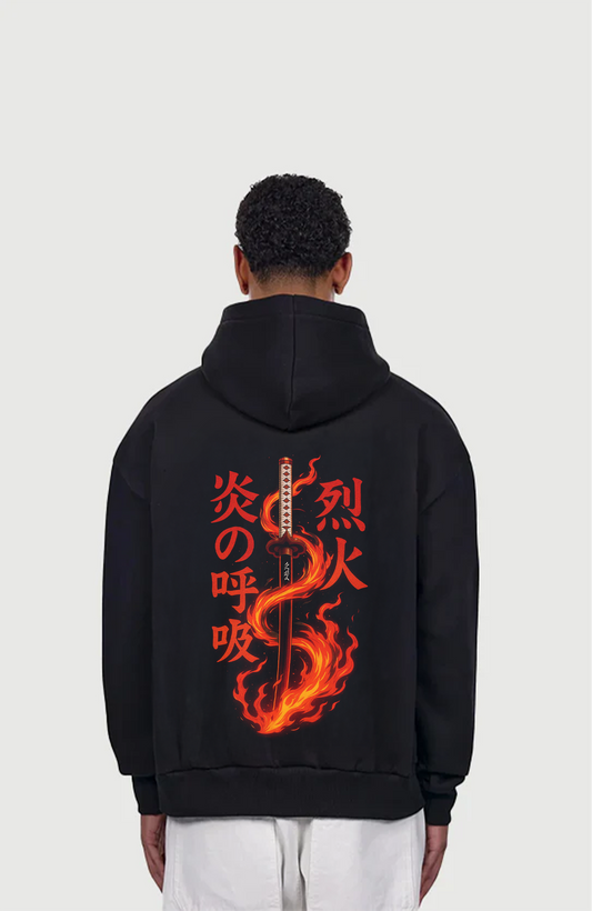 Rengoku Flame Hashira Oversized Hoodie