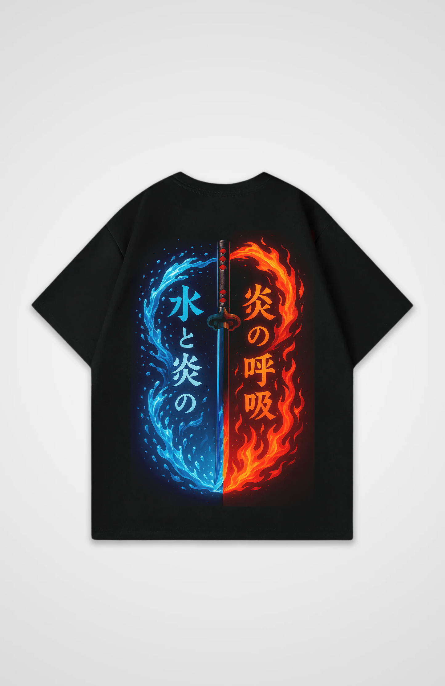 Tanjiro Dual Breathing Oversized T-Shirt